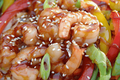 Twisted Teriyaki Shrimp Stir-fry