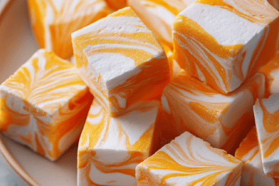 Vanilla Orange Marble Marshmallow