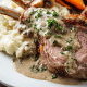 Veal Mustard Leeks Roast