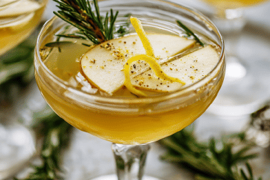 Warm Apple Rosemary Butter Mocktail