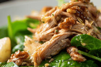 Warm Partridge Pear Salad