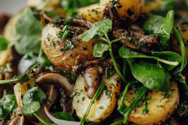 Warm Potato Snail Salad