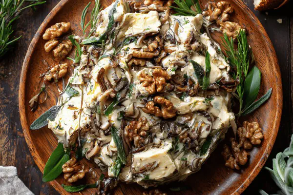 Farfalle with Mushrooms and Crispy Pancetta