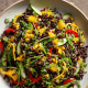 Marinated Pork Spinach Salad