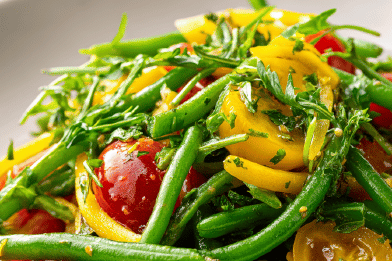 Yellow Bean Rocket Salad