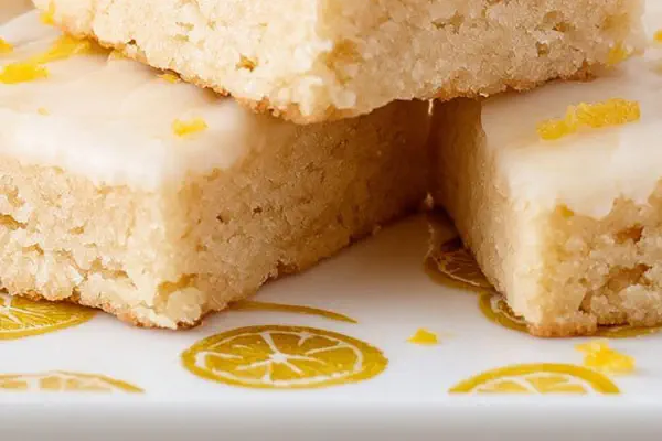 Zesty Shortbread Bars