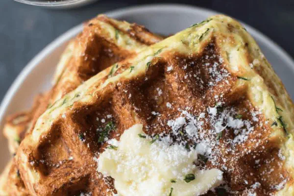 Zucchini Parmesan Waffles
